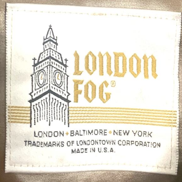 London Fog Trench Coat 40R Mens Tan Vintage Iconic Double Breasted Zip Lining - Picture 3 of 15